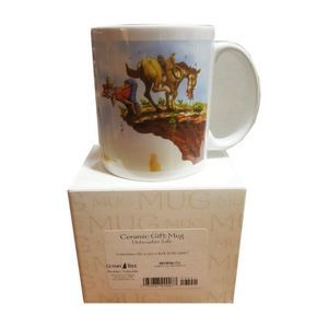 Leanin Tree Ceramic 12oz Coffee Mug Prospector Horse Desert Sometimes Life is Ju